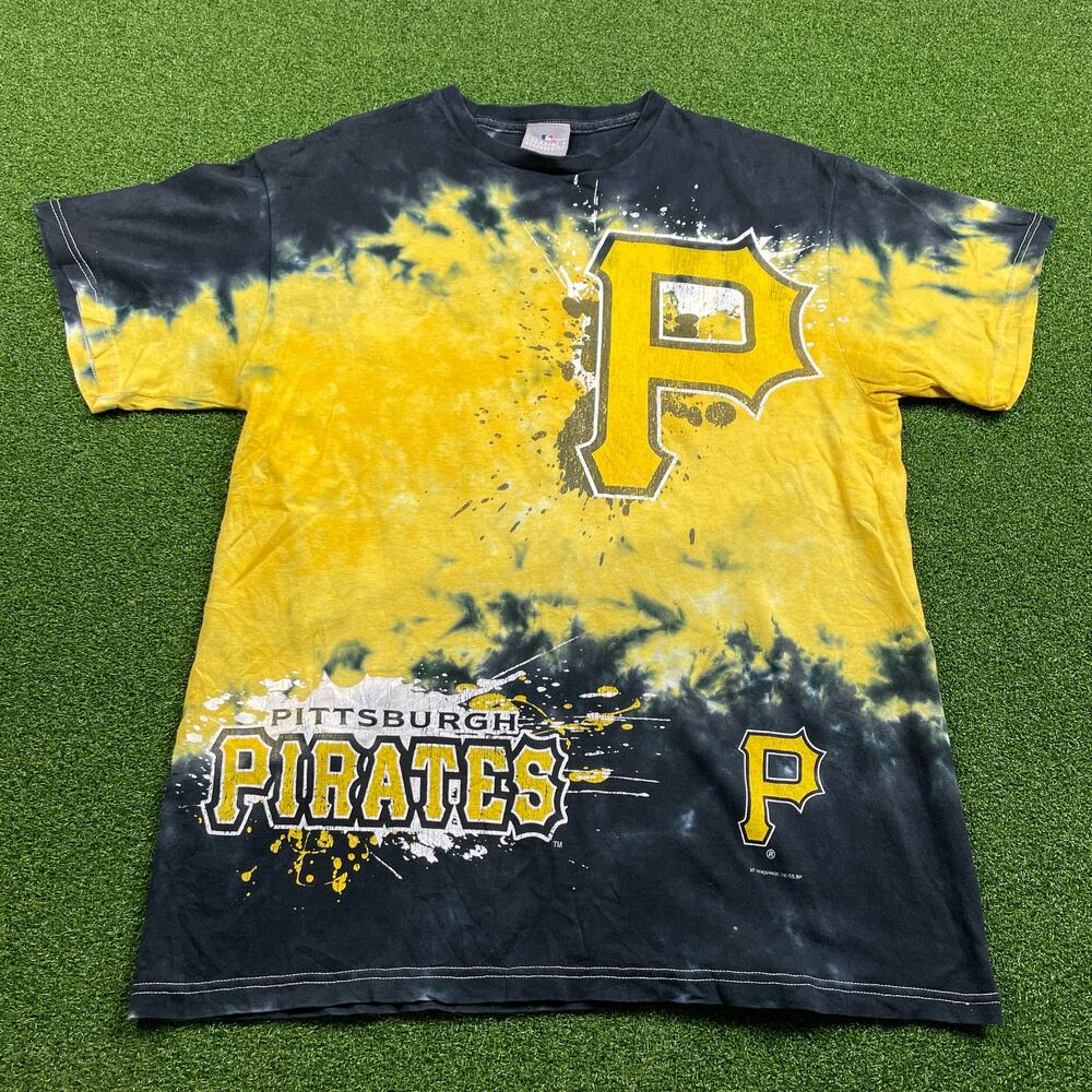 Vintage MLB Pittsburgh Pirates Baseball Tie Dye T-Shirt Sz L